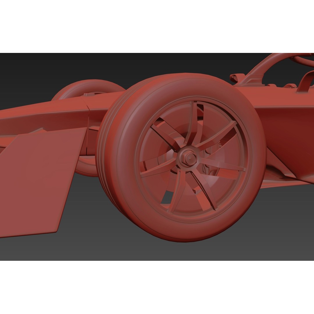 Formula E Gen3 2023 3D Model – High Poly Racing Car Asset, FBX - View 25