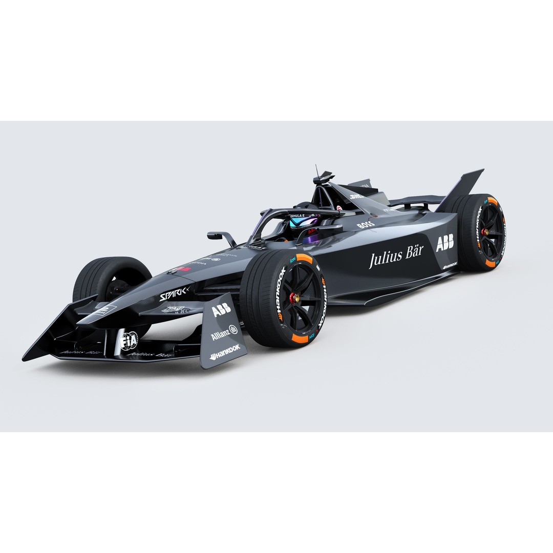 Formula E Gen3 2023 3D Model – High Poly Racing Car Asset, FBX - View 5