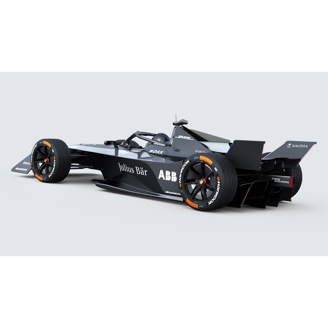 Formula E Gen3 2023 3D Model – High Poly Racing Car Asset, FBX - View 6