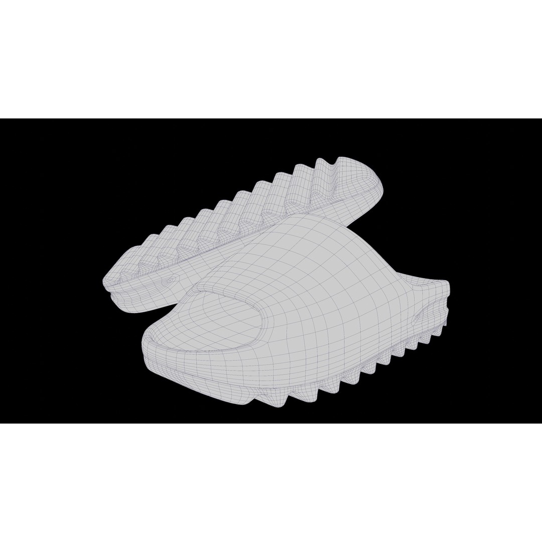 Adidas Yeezy Sliders 3D Model – Low Poly Game Asset, Blender & FBX