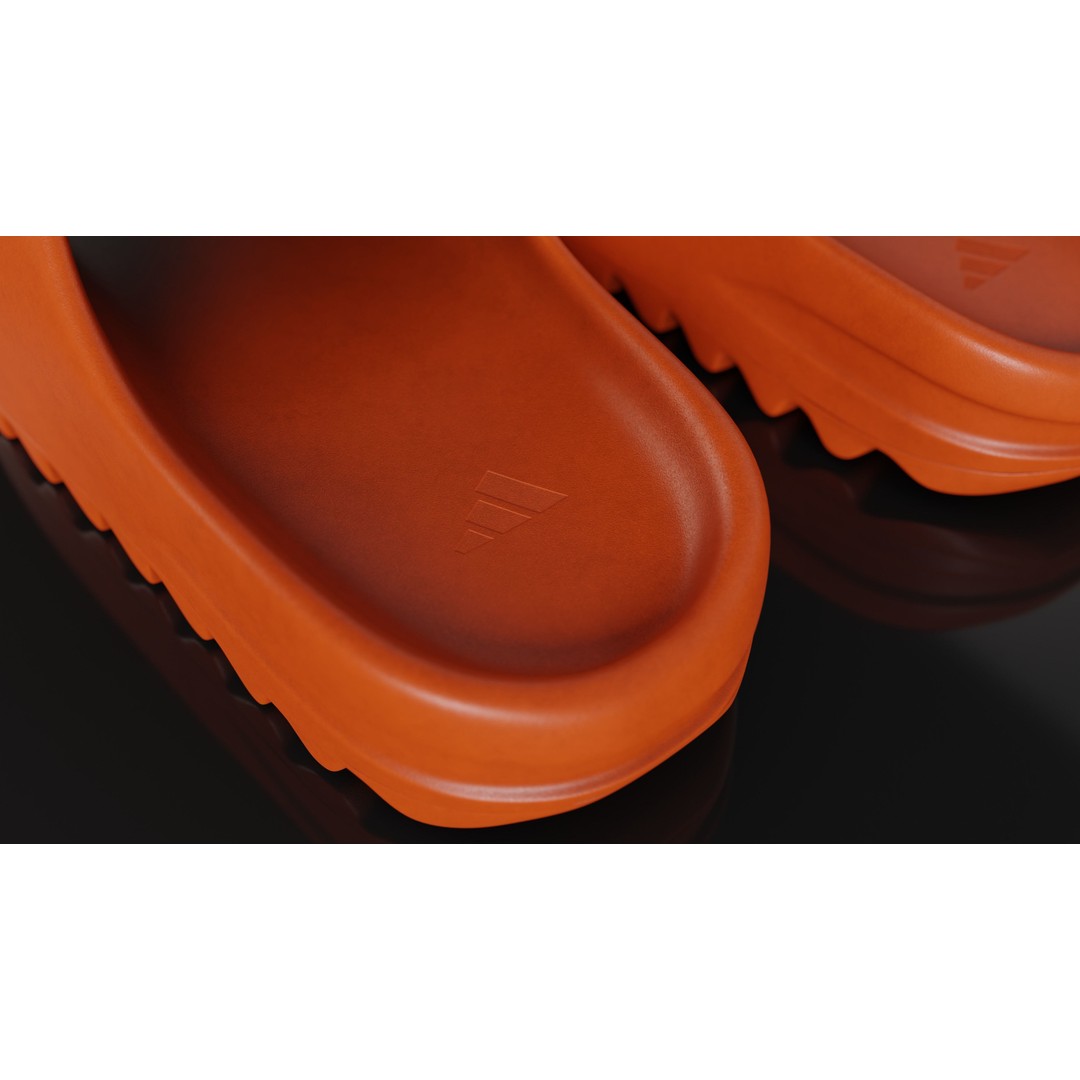 Adidas Yeezy Sliders 3D Model – Low Poly Game Asset, Blender & FBX - View 14