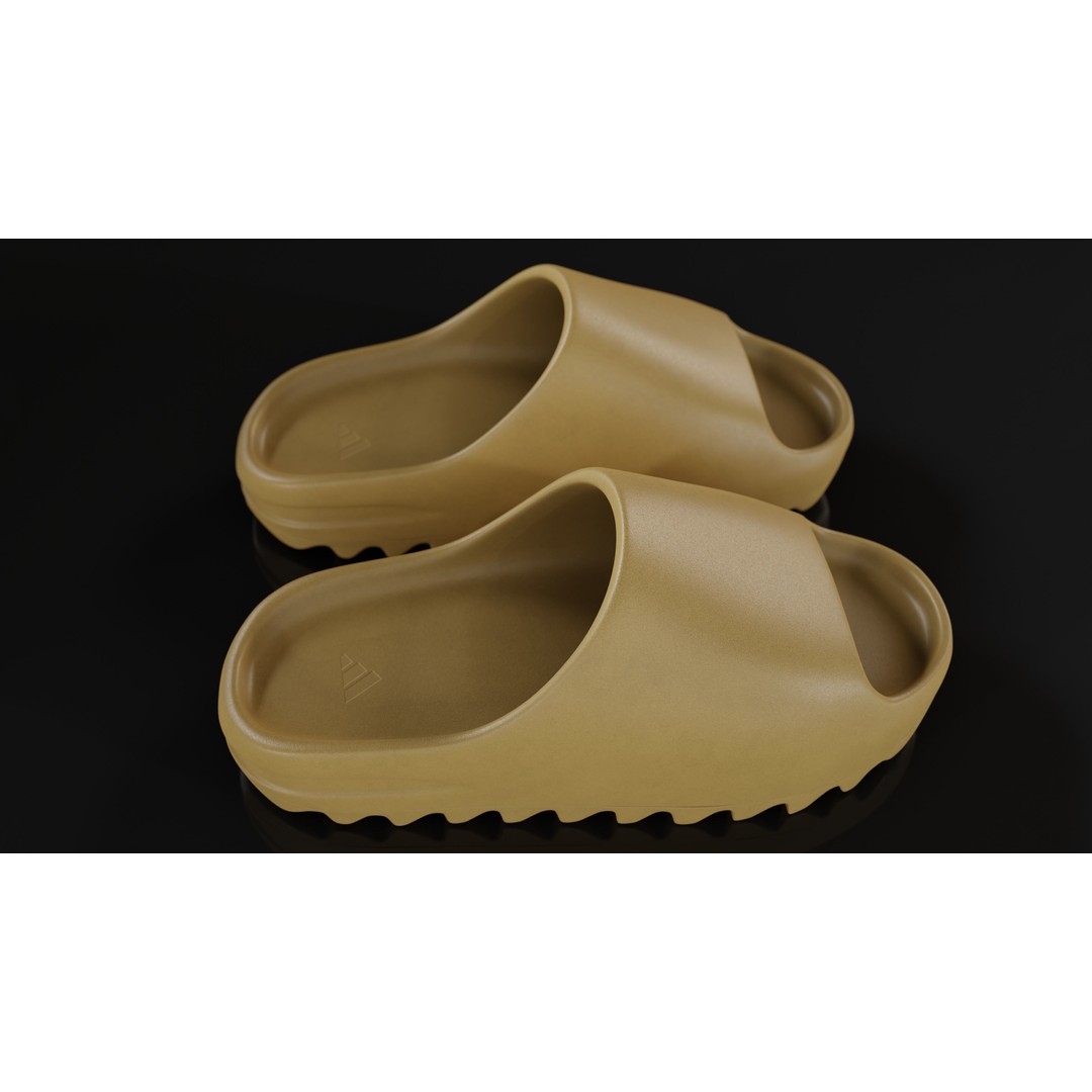 Adidas Yeezy Sliders 3D Model – Low Poly Game Asset, Blender & FBX - View 17