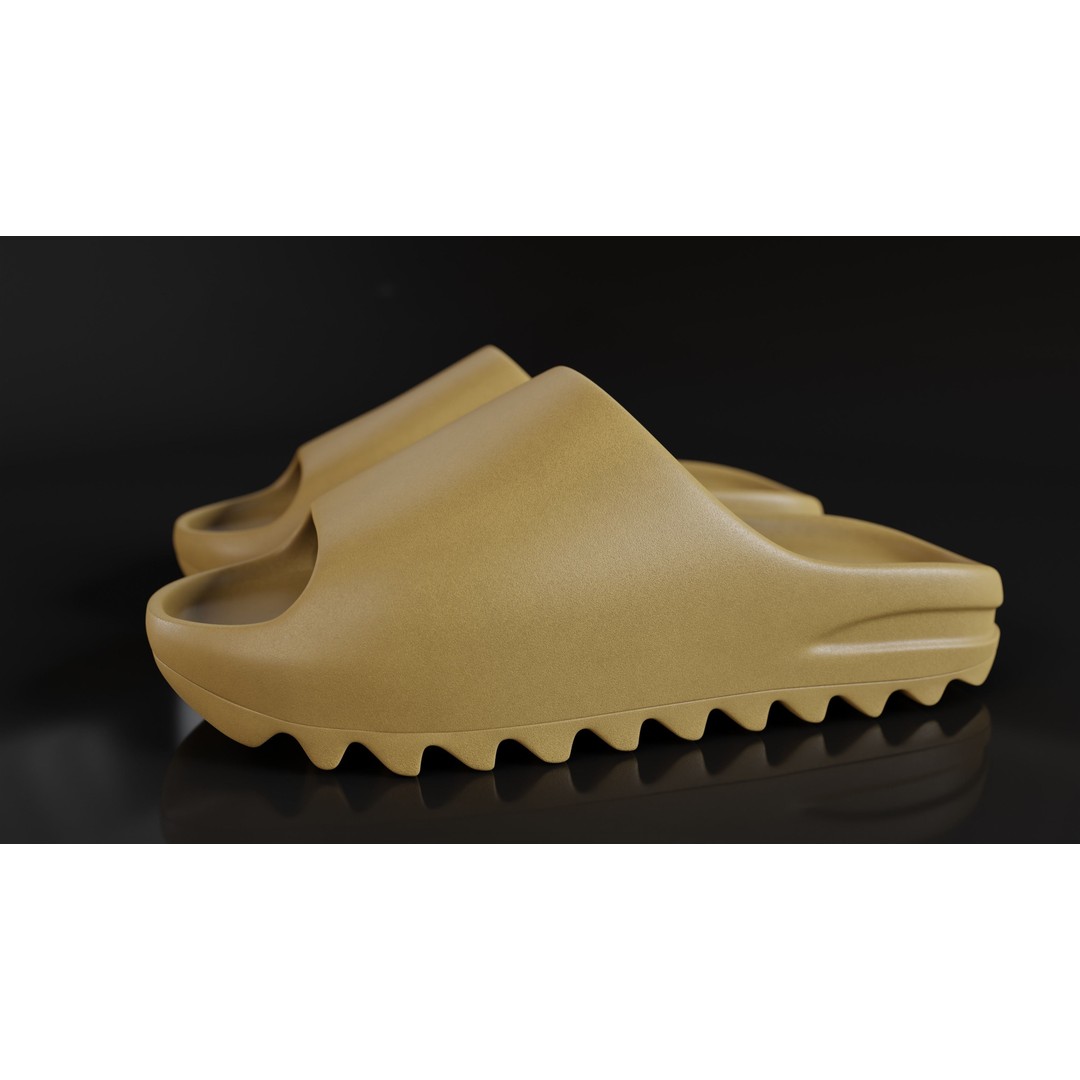Adidas Yeezy Sliders 3D Model – Low Poly Game Asset, Blender & FBX - View 19