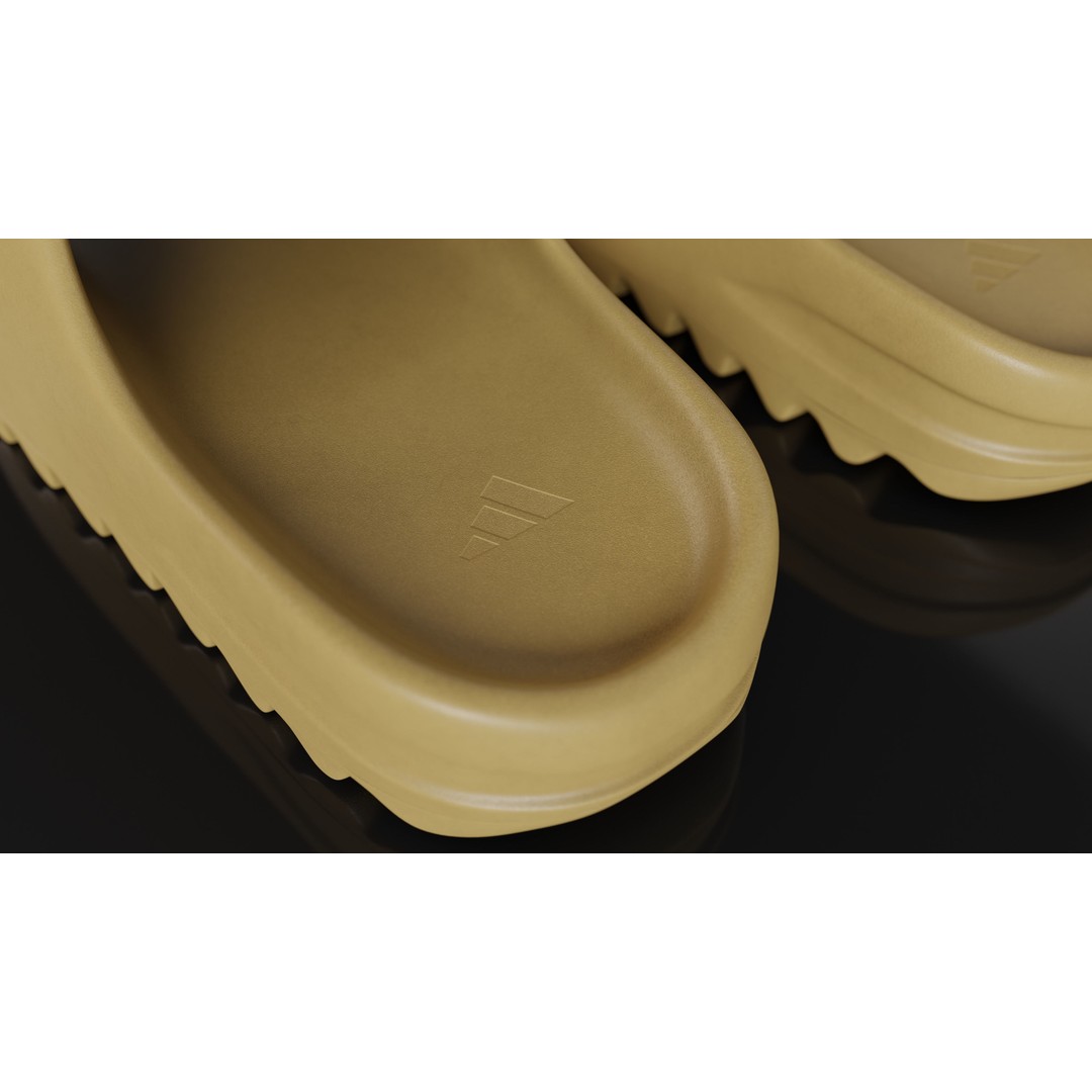 Adidas Yeezy Sliders 3D Model – Low Poly Game Asset, Blender & FBX - View 21