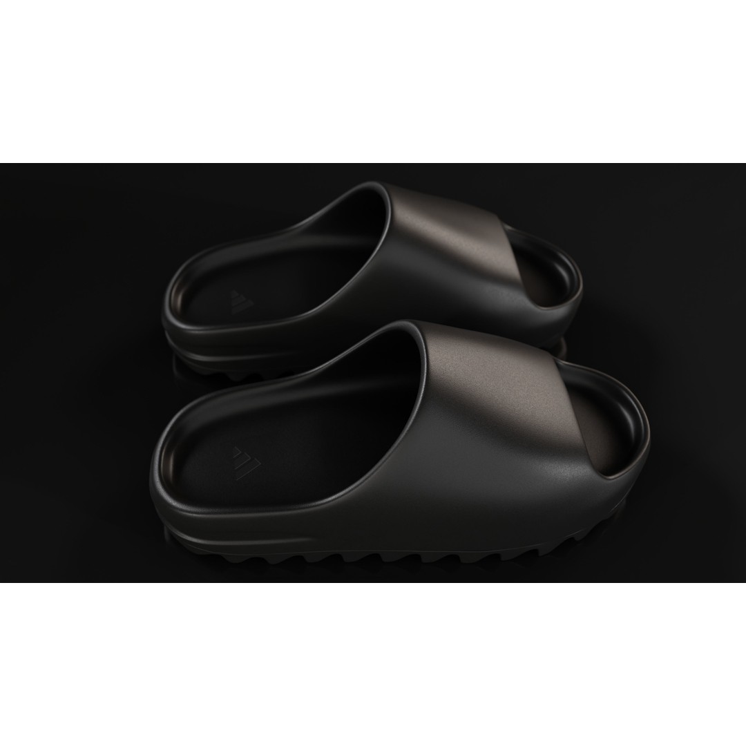 Adidas Yeezy Sliders 3D Model – Low Poly Game Asset, Blender & FBX - View 24