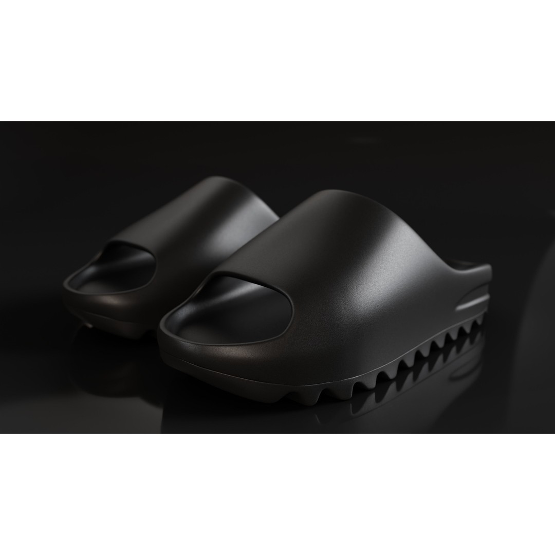 Adidas Yeezy Sliders 3D Model – Low Poly Game Asset, Blender & FBX - View 27