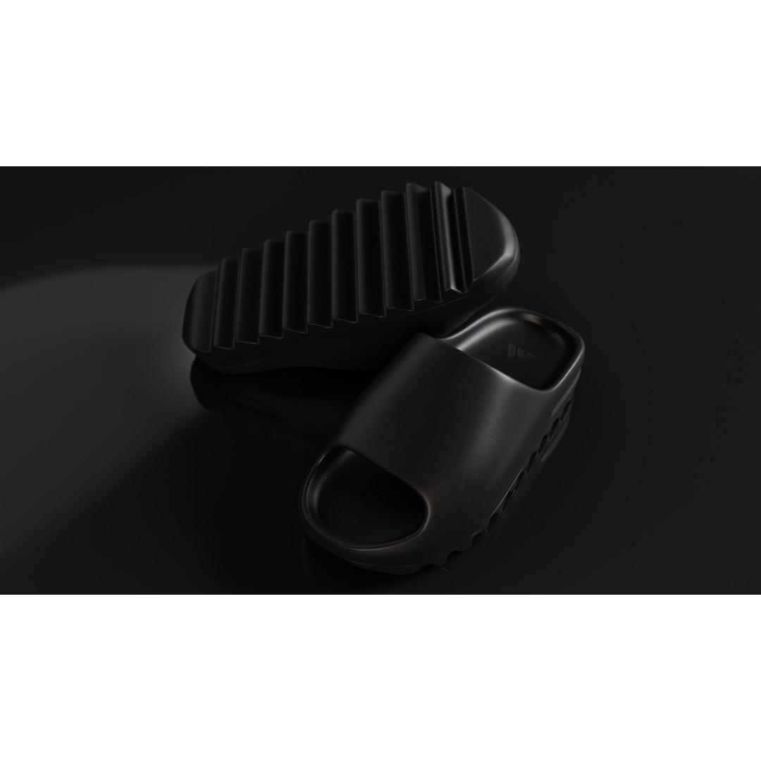 Adidas Yeezy Sliders 3D Model – Low Poly Game Asset, Blender & FBX - View 29