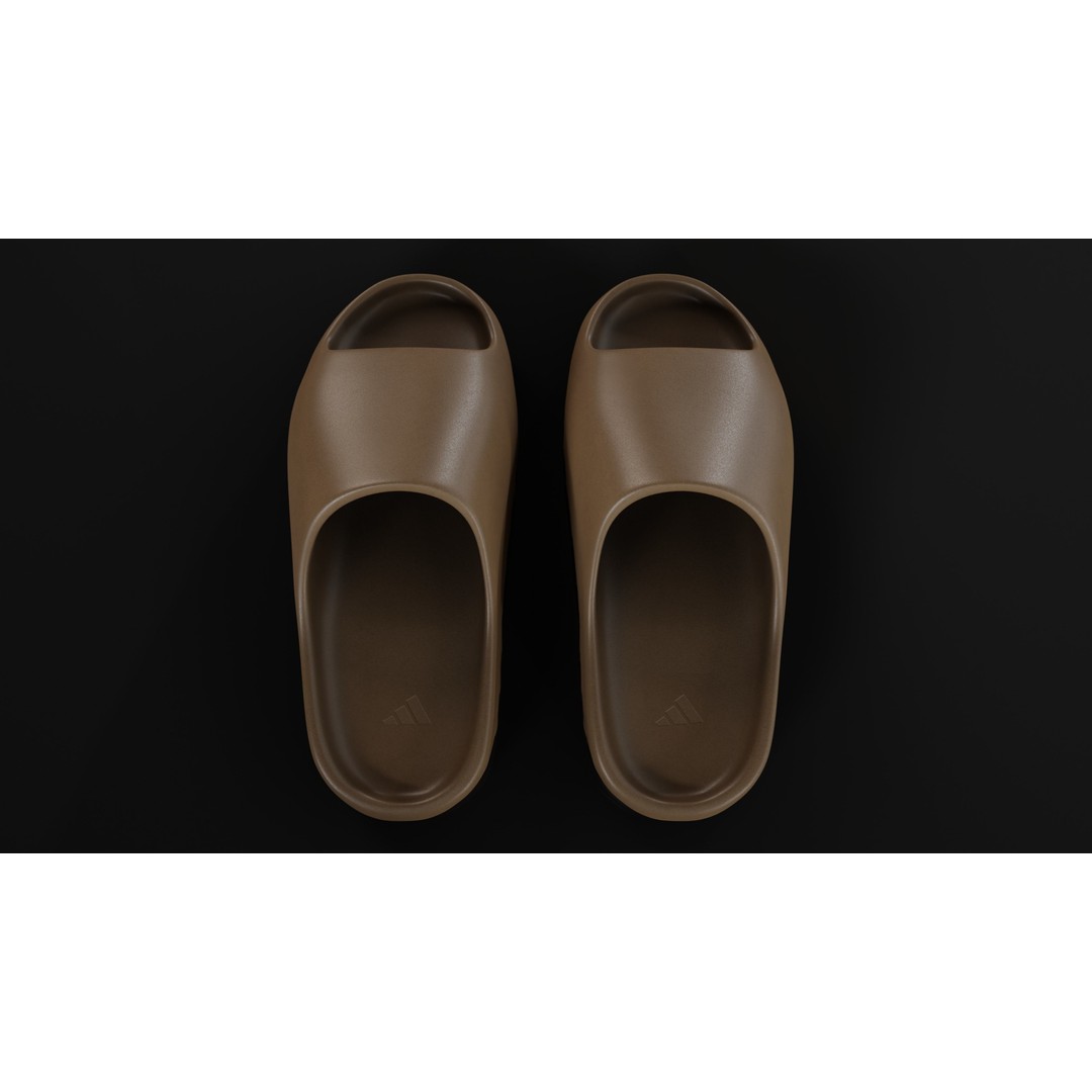 Adidas Yeezy Sliders 3D Model – Low Poly Game Asset, Blender & FBX - View 32