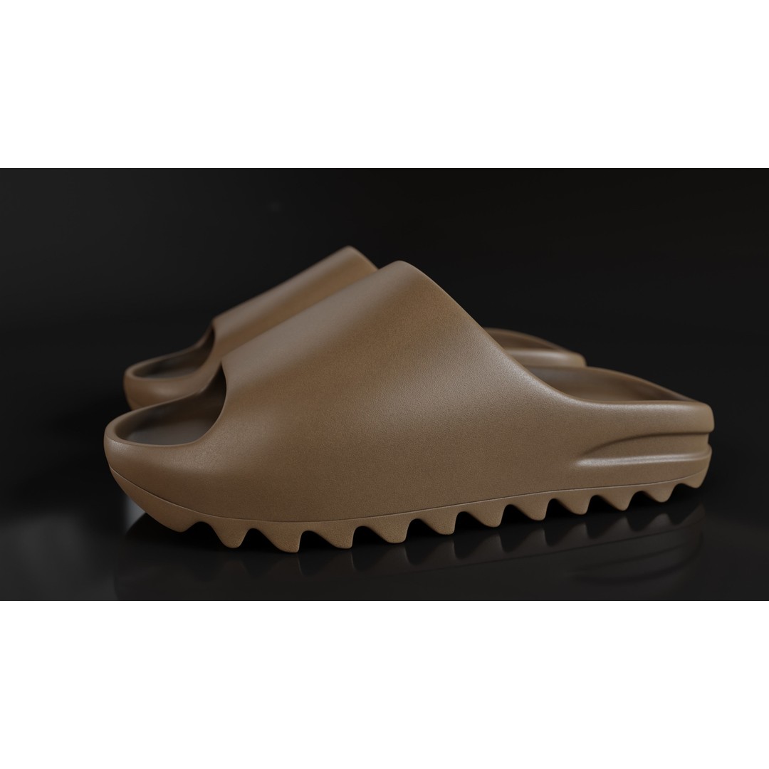 Adidas Yeezy Sliders 3D Model – Low Poly Game Asset, Blender & FBX - View 33