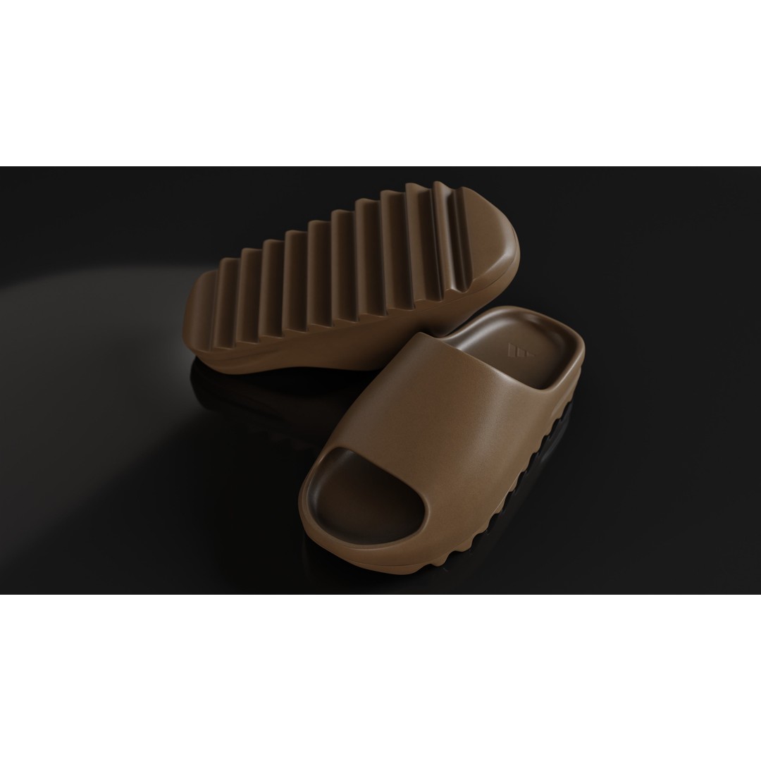 Adidas Yeezy Sliders 3D Model – Low Poly Game Asset, Blender & FBX - View 36