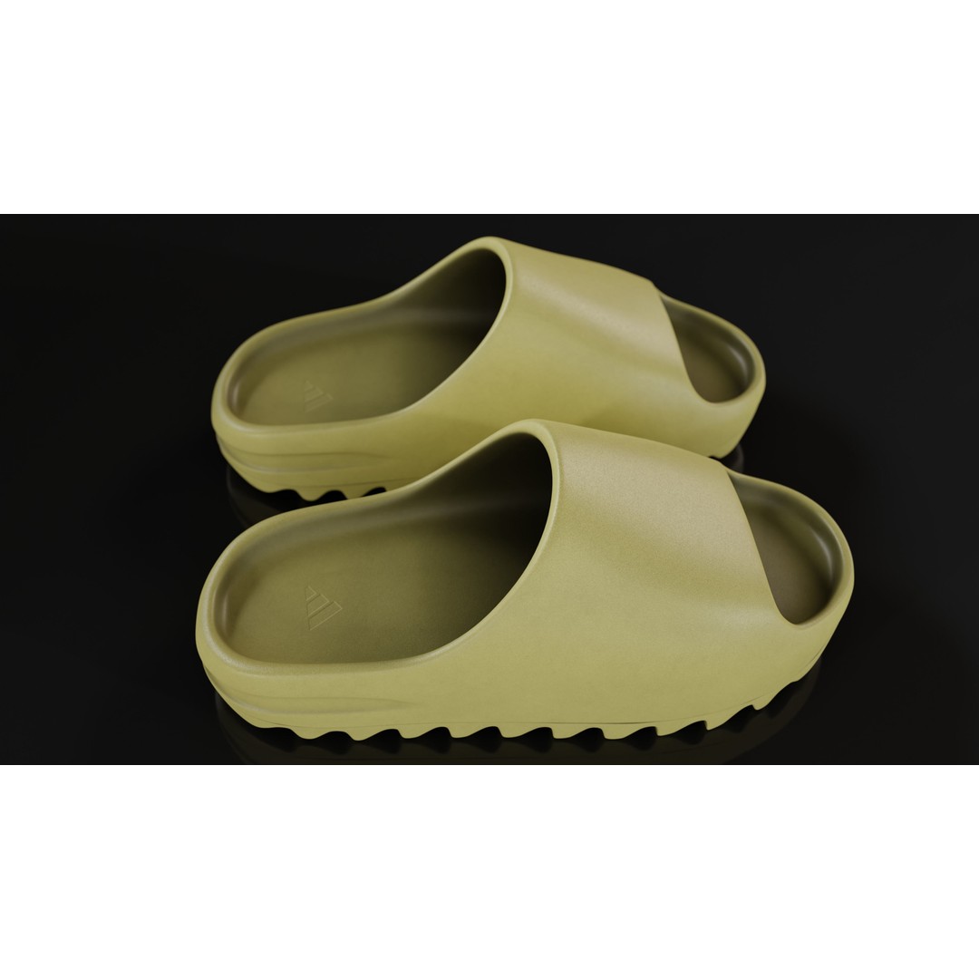 Adidas Yeezy Sliders 3D Model – Low Poly Game Asset, Blender & FBX - View 38