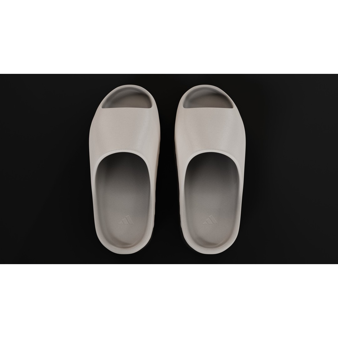 Adidas Yeezy Sliders 3D Model – Low Poly Game Asset, Blender & FBX - View 4