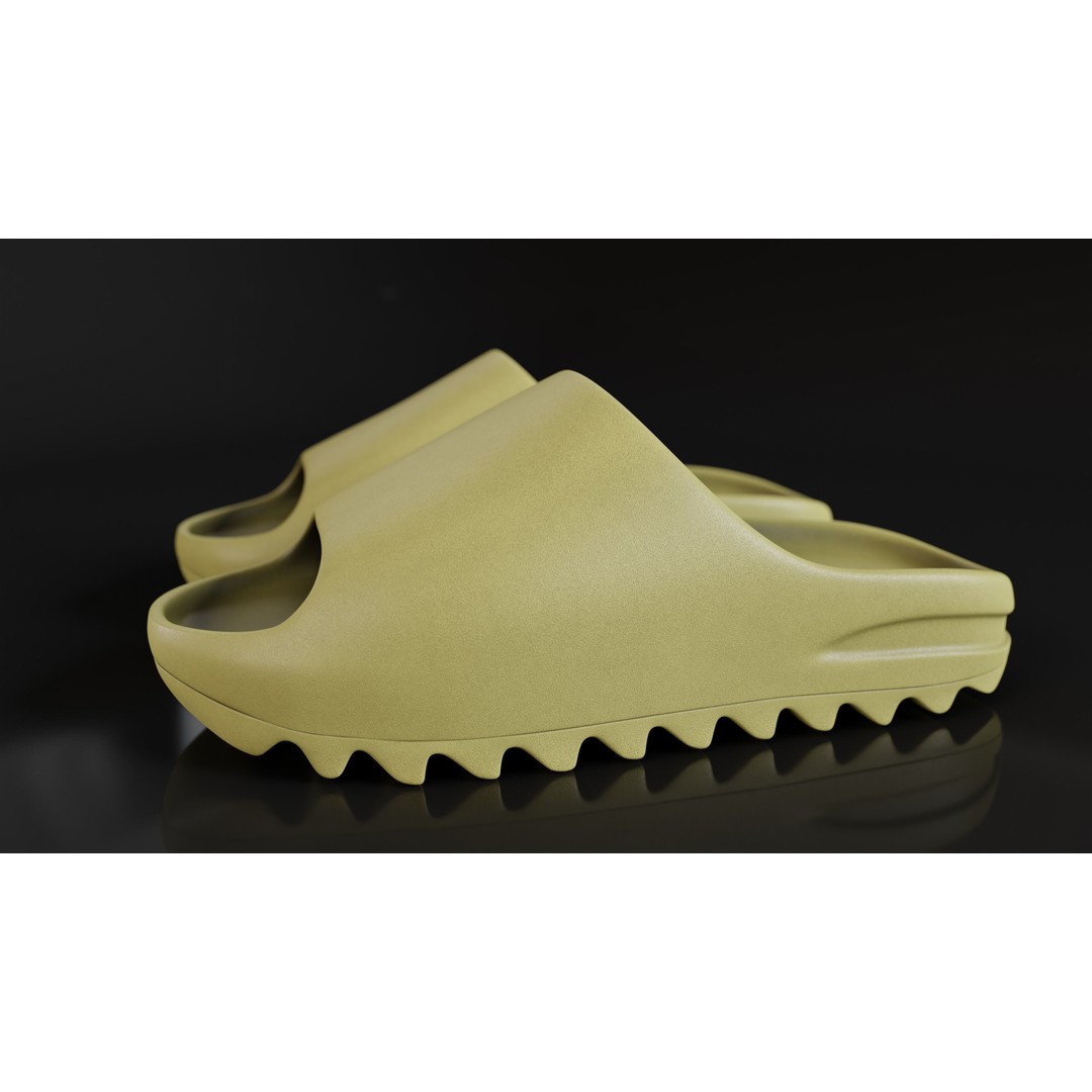 Adidas Yeezy Sliders 3D Model – Low Poly Game Asset, Blender & FBX - View 40