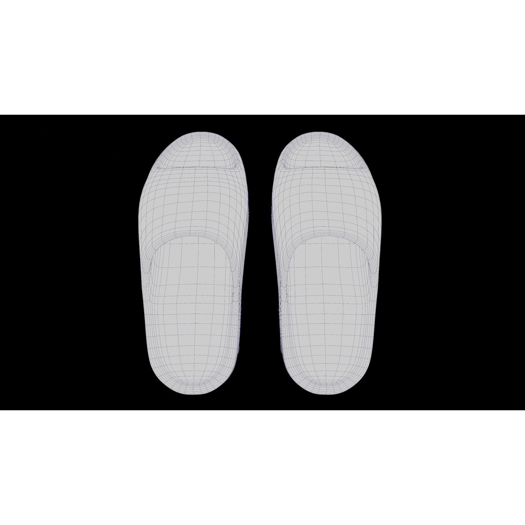 Adidas Yeezy Sliders 3D Model – Low Poly Game Asset, Blender & FBX - View 45