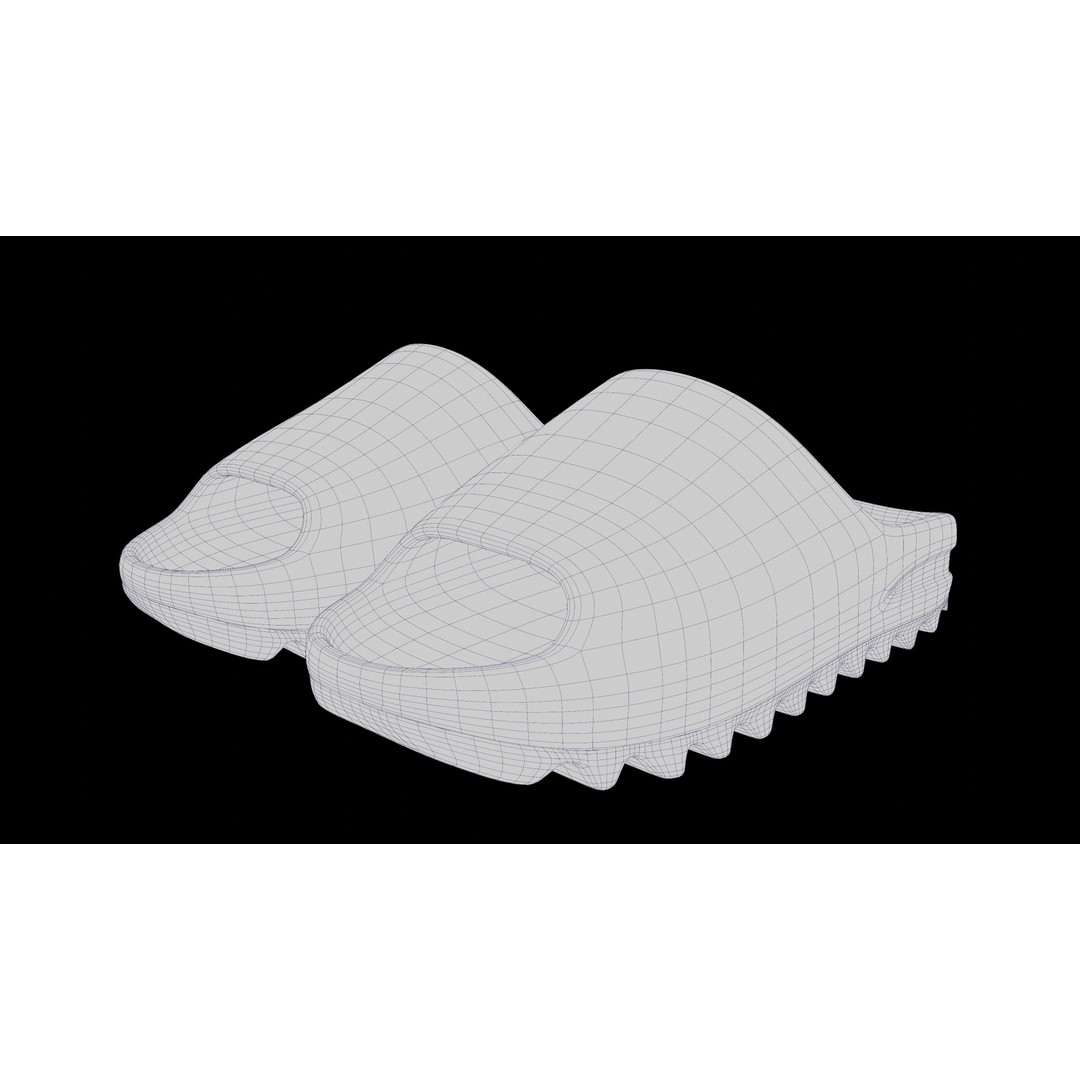 Adidas Yeezy Sliders 3D Model – Low Poly Game Asset, Blender & FBX - View 48
