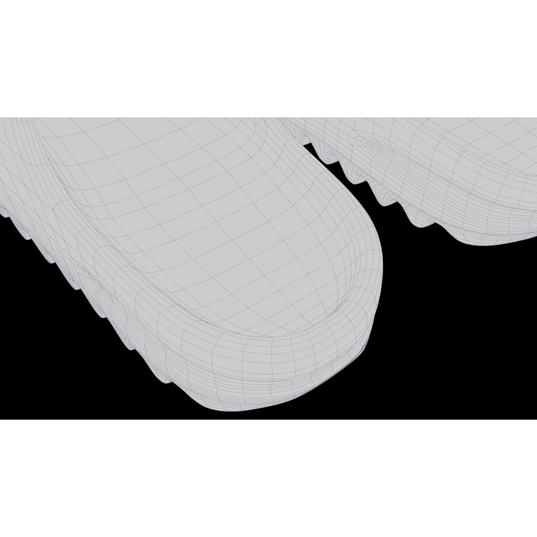 Adidas Yeezy Sliders 3D Model – Low Poly Game Asset, Blender & FBX - View 49