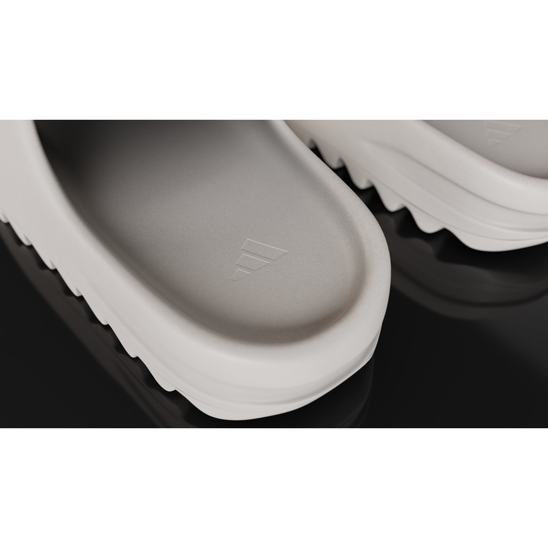 Adidas Yeezy Sliders 3D Model – Low Poly Game Asset, Blender & FBX - View 7