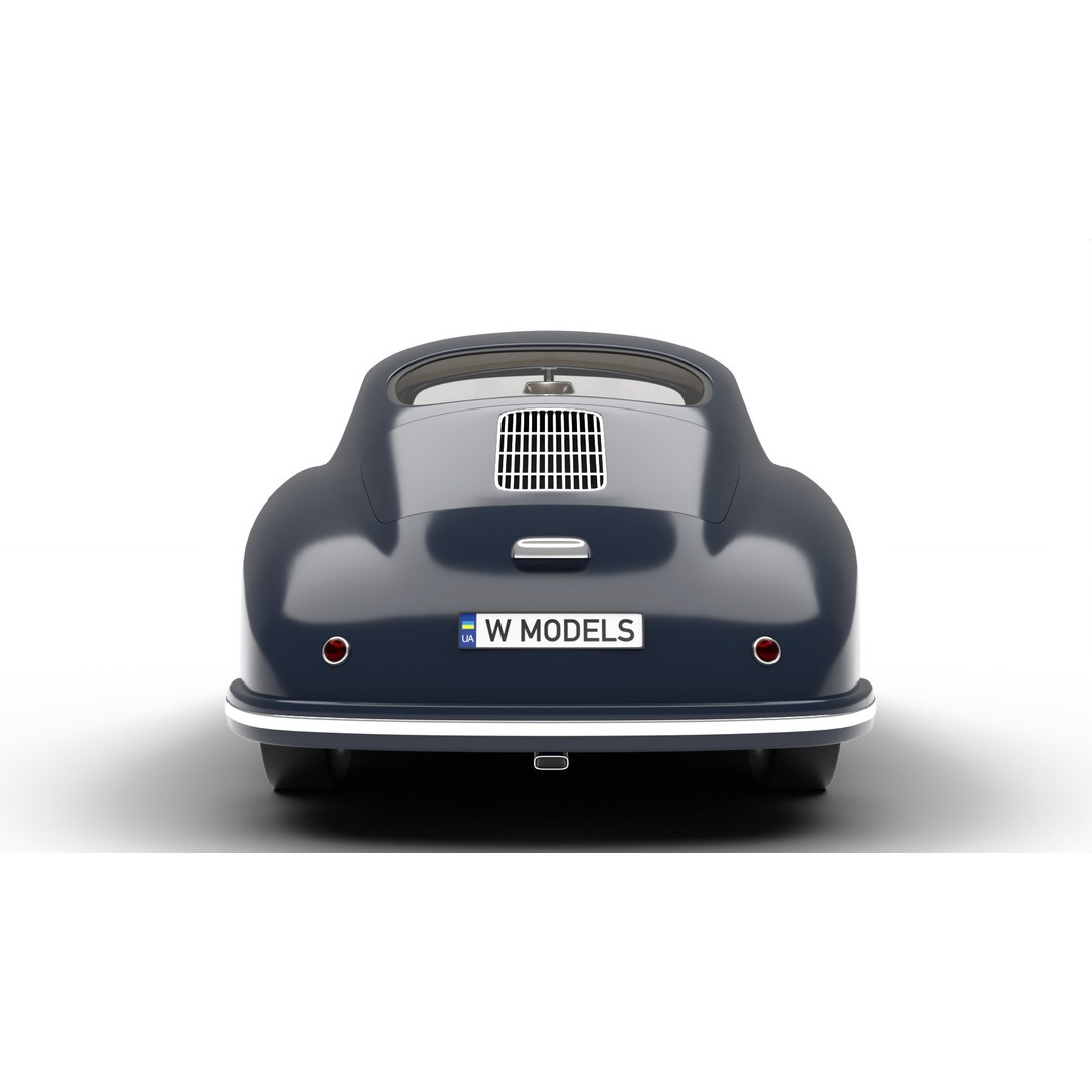 Porsche 356 2 Coupe 1948 3D Model – Rigged PBR Antique Car, FBX - View 13