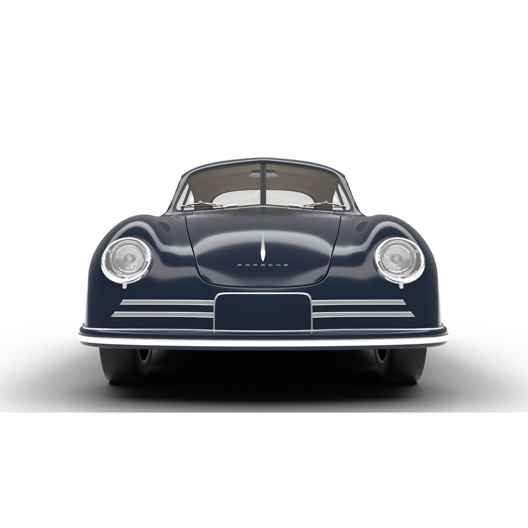 Porsche 356 2 Coupe 1948 3D Model – Rigged PBR Antique Car, FBX - View 14