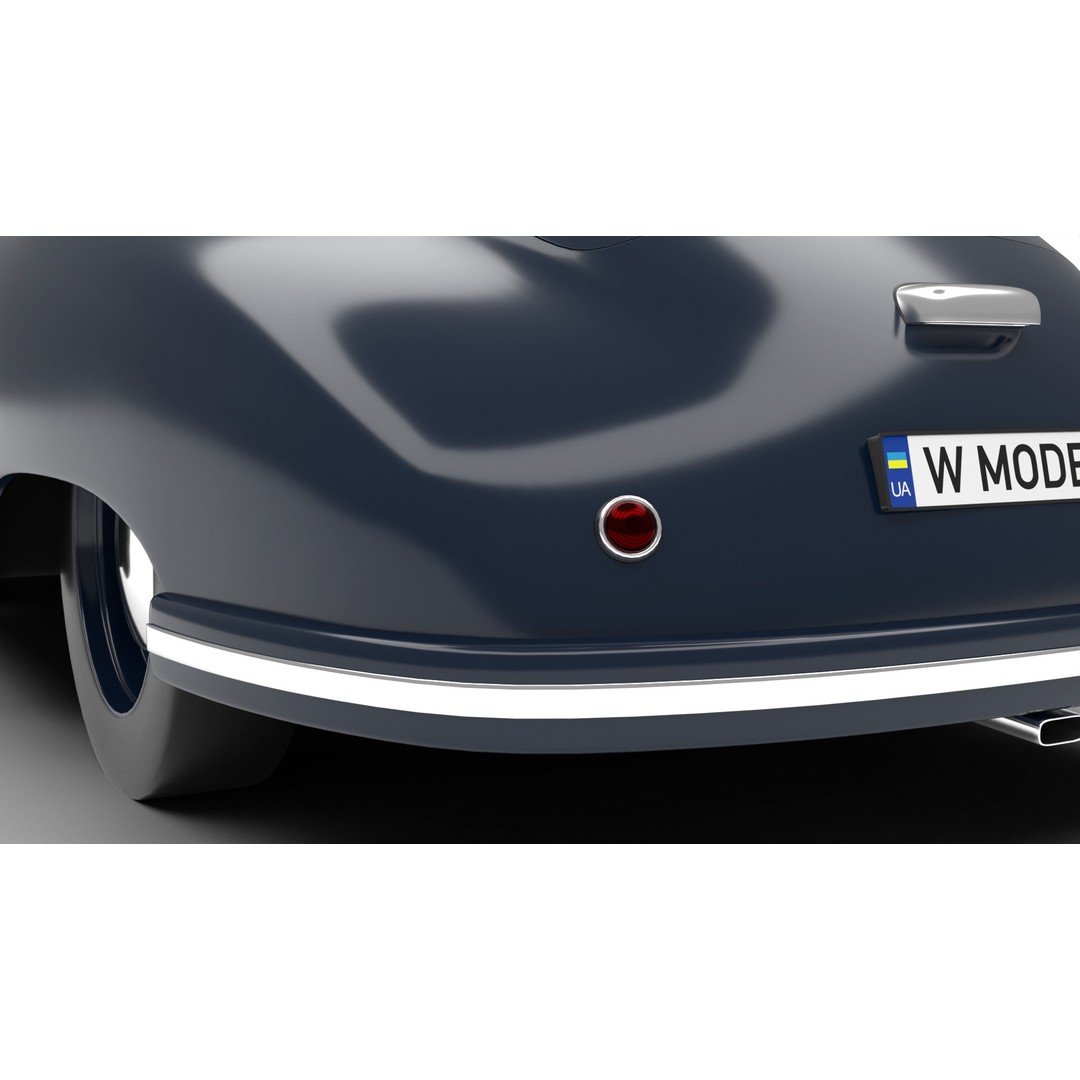 Porsche 356 2 Coupe 1948 3D Model – Rigged PBR Antique Car, FBX - View 16
