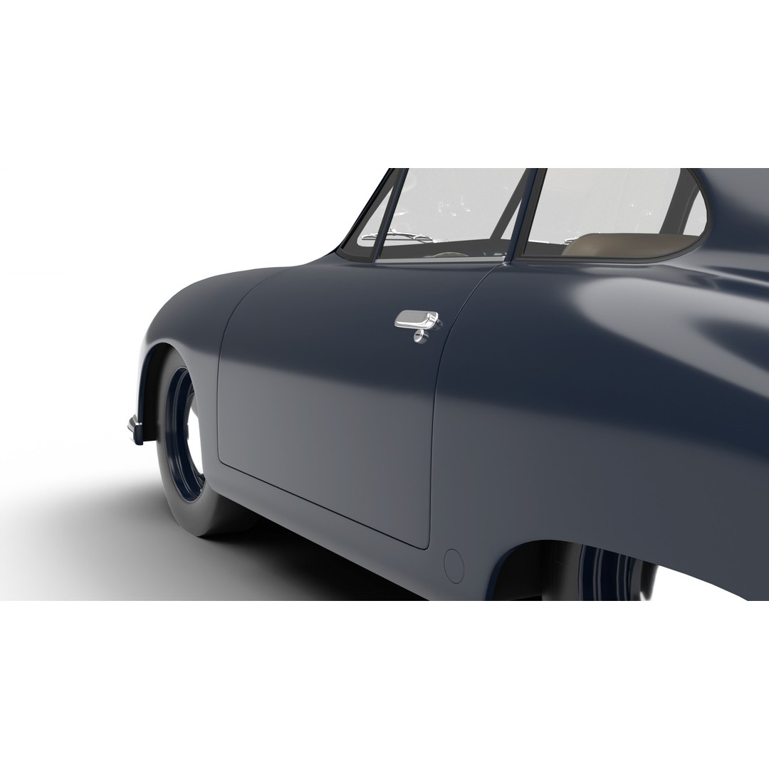 Porsche 356 2 Coupe 1948 3D Model – Rigged PBR Antique Car, FBX - View 17