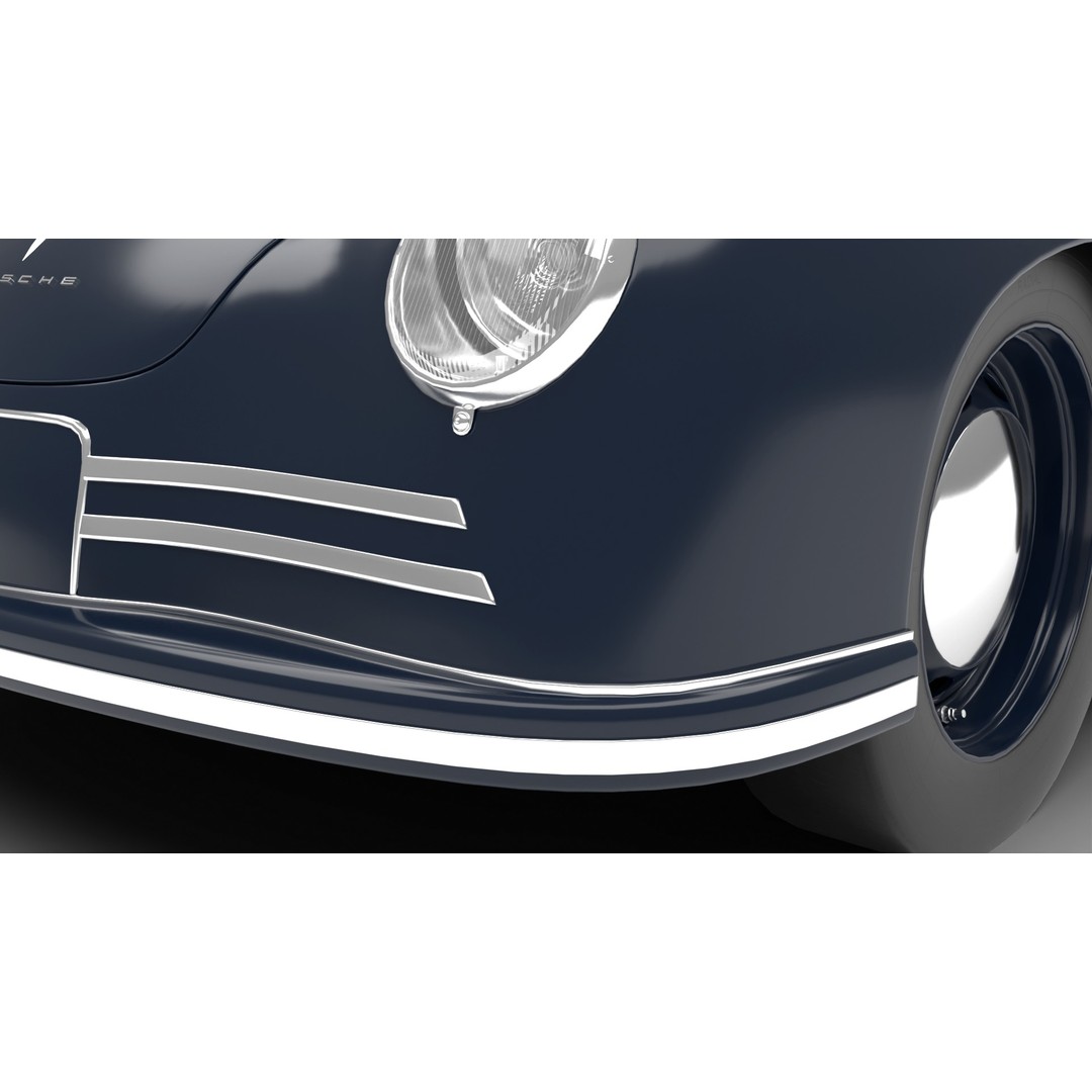 Porsche 356 2 Coupe 1948 3D Model – Rigged PBR Antique Car, FBX - View 18