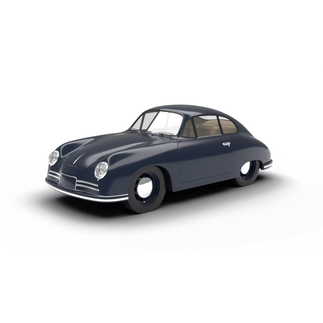 Porsche 356 2 Coupe 1948 3D Model – Rigged PBR Antique Car, FBX - View 2