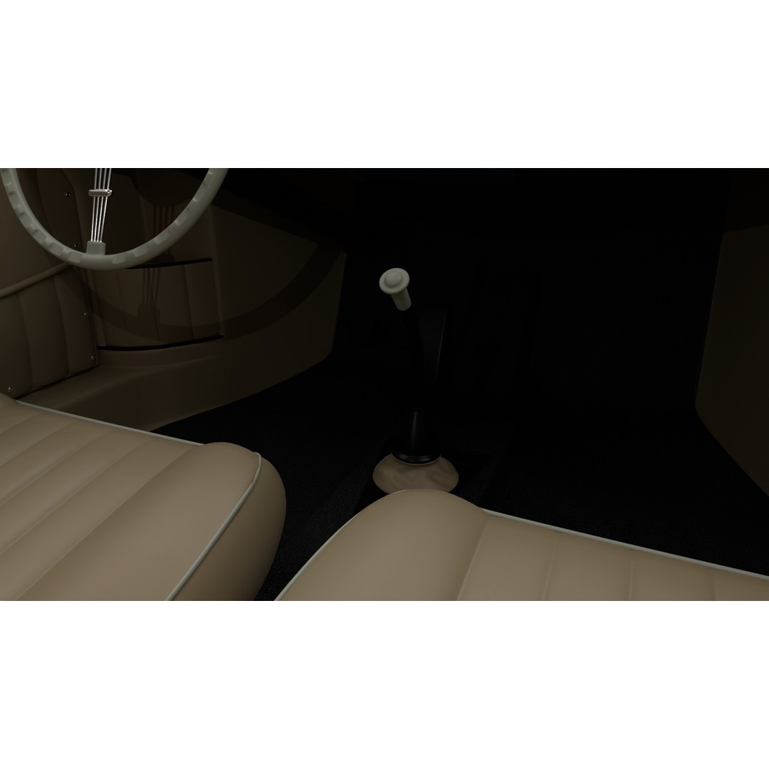 Porsche 356 2 Coupe 1948 3D Model – Rigged PBR Antique Car, FBX - View 25