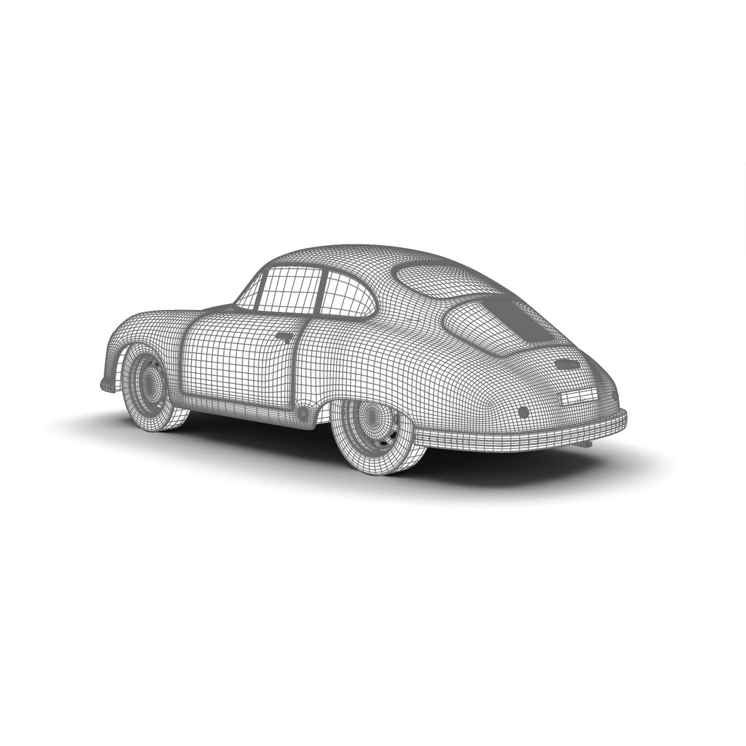 Porsche 356 2 Coupe 1948 3D Model – Rigged PBR Antique Car, FBX - View 28