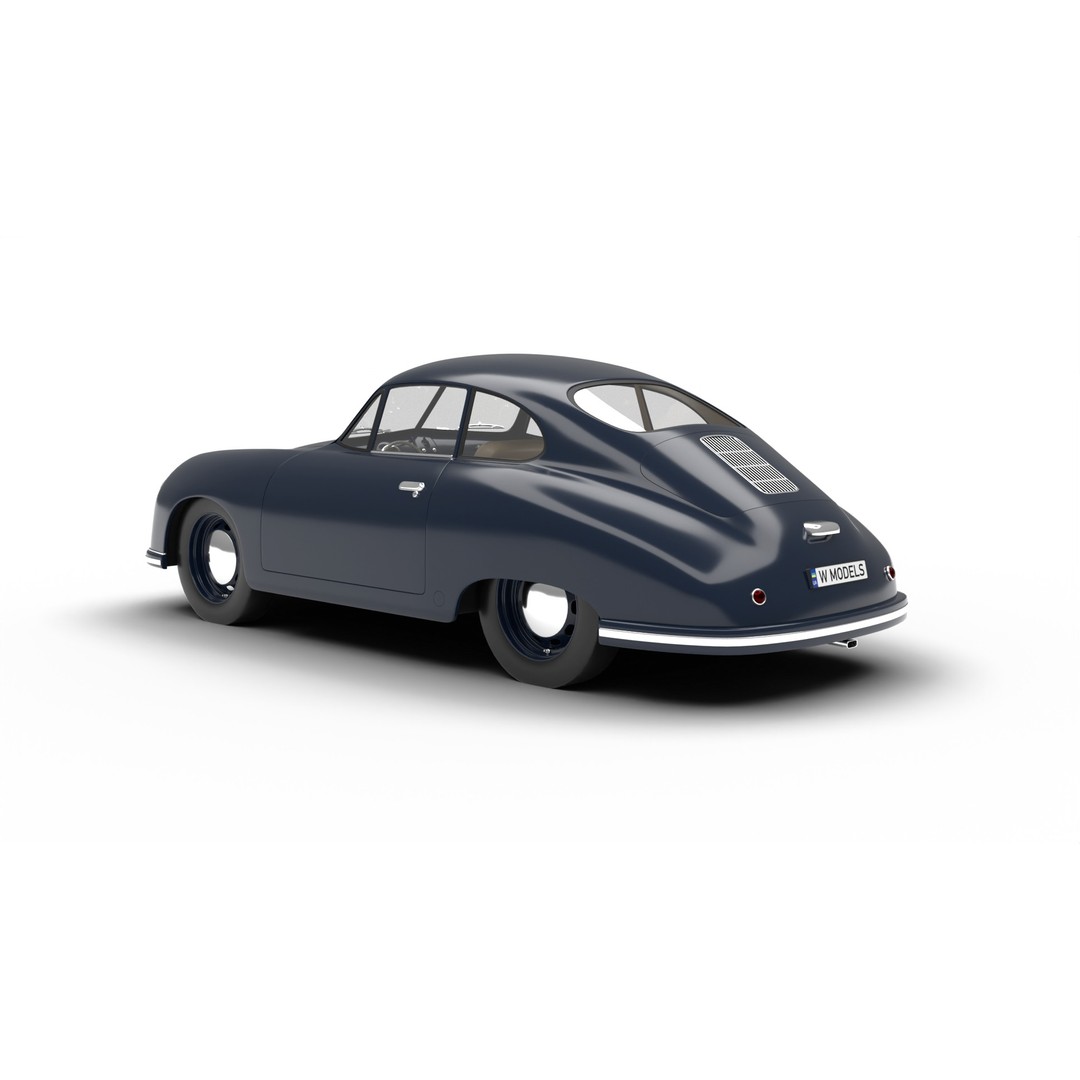 Porsche 356 2 Coupe 1948 3D Model – Rigged PBR Antique Car, FBX - View 3