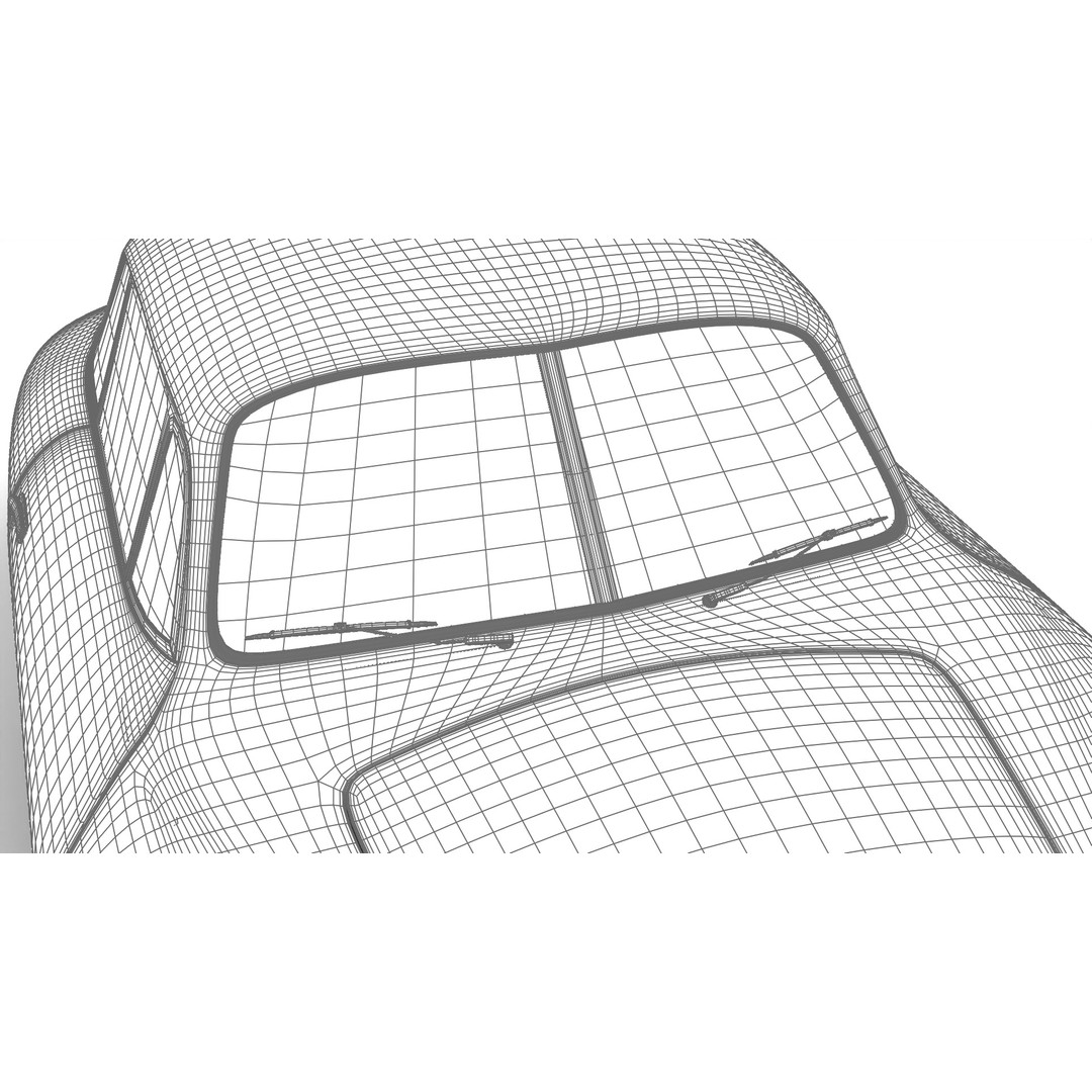 Porsche 356 2 Coupe 1948 3D Model – Rigged PBR Antique Car, FBX - View 32