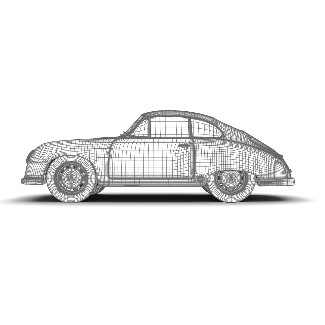 Porsche 356 2 Coupe 1948 3D Model – Rigged PBR Antique Car, FBX - View 37