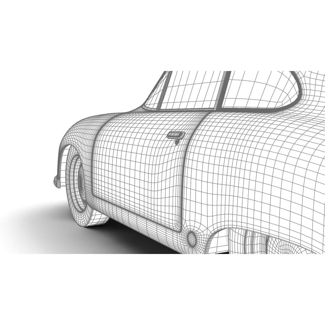 Porsche 356 2 Coupe 1948 3D Model – Rigged PBR Antique Car, FBX - View 42