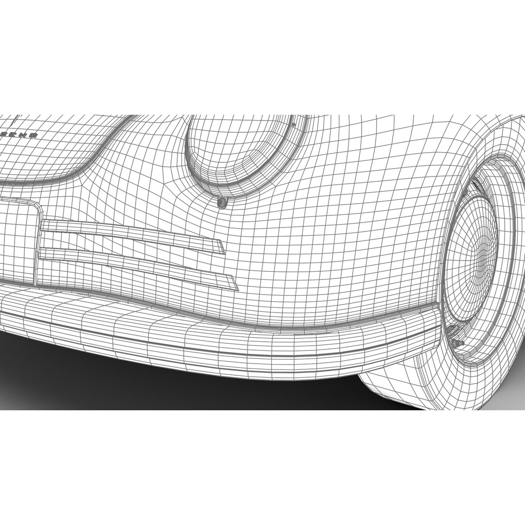 Porsche 356 2 Coupe 1948 3D Model – Rigged PBR Antique Car, FBX - View 43
