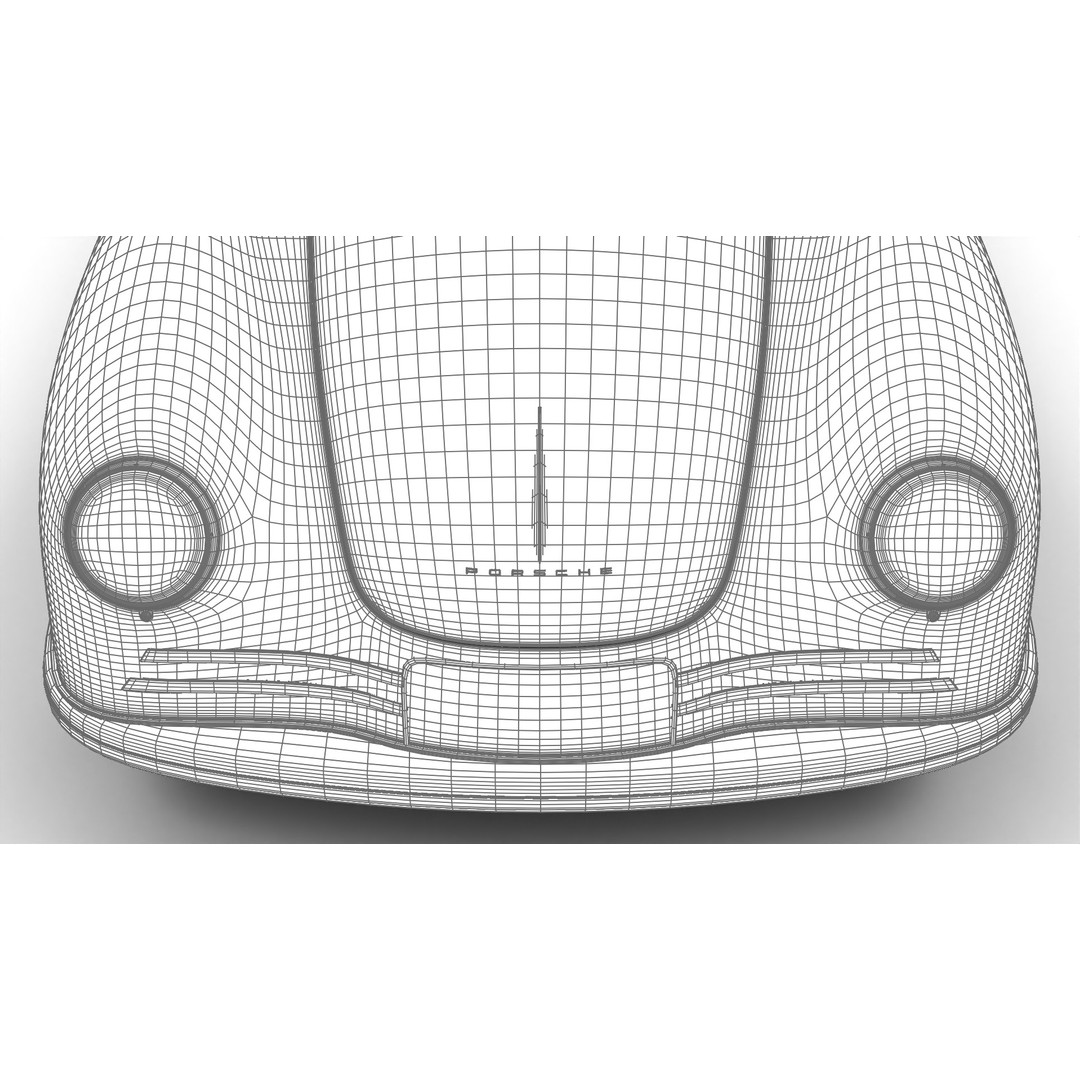 Porsche 356 2 Coupe 1948 3D Model – Rigged PBR Antique Car, FBX - View 44