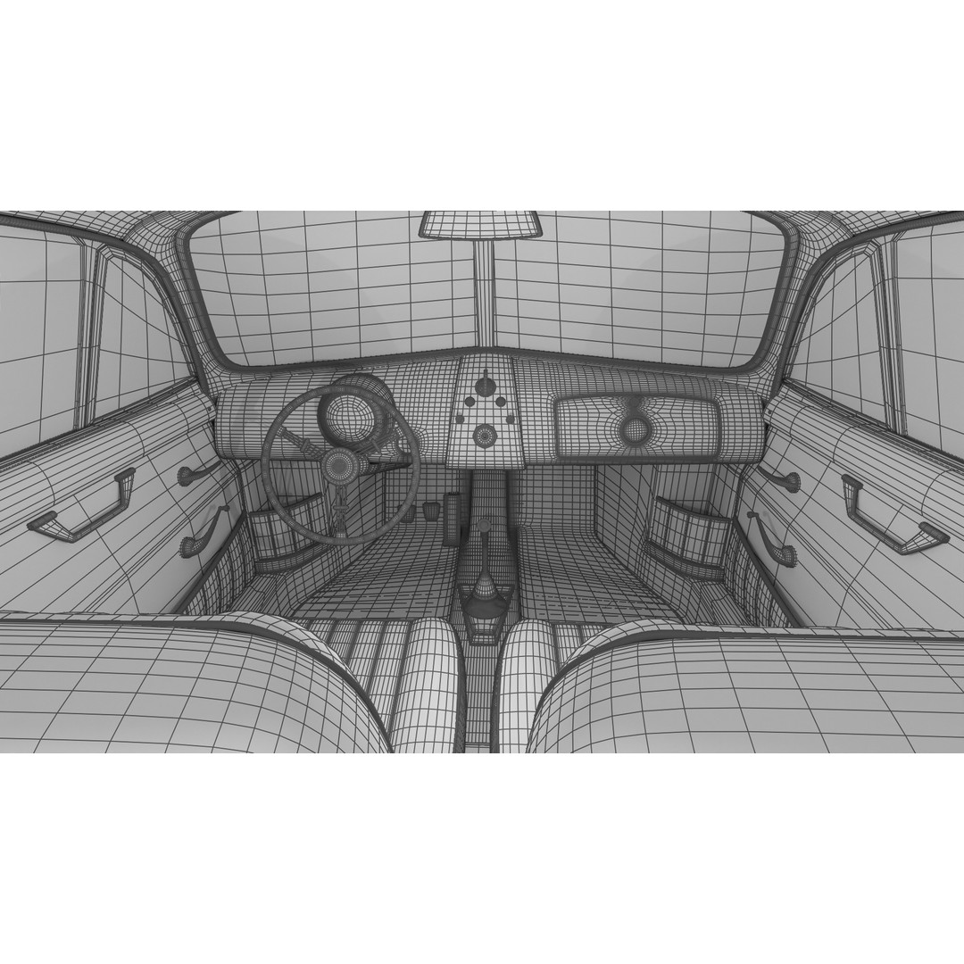 Porsche 356 2 Coupe 1948 3D Model – Rigged PBR Antique Car, FBX - View 46