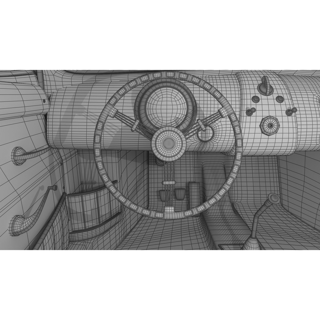 Porsche 356 2 Coupe 1948 3D Model – Rigged PBR Antique Car, FBX - View 49