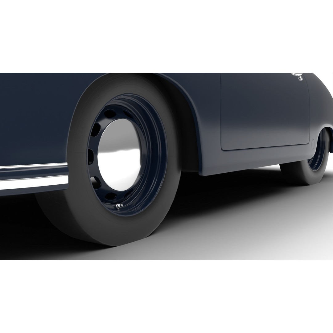 Porsche 356 2 Coupe 1948 3D Model – Rigged PBR Antique Car, FBX - View 6