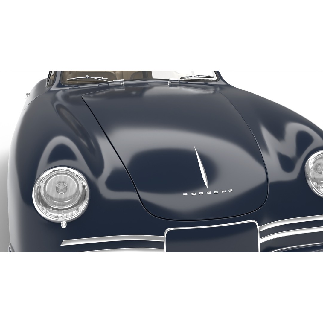 Porsche 356 2 Coupe 1948 3D Model – Rigged PBR Antique Car, FBX - View 8