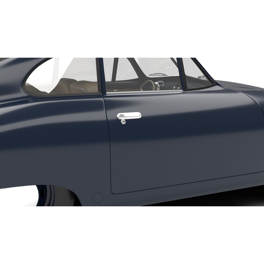 Porsche 356 2 Coupe 1948 3D Model – Rigged PBR Antique Car, FBX - View 9