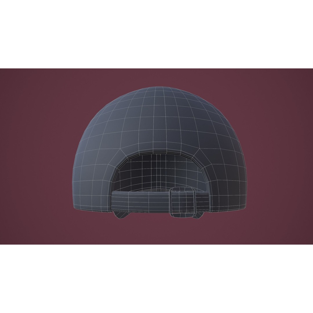 Baseball Cap 3D Model – Low Poly Game Ready Asset, FBX, OBJ