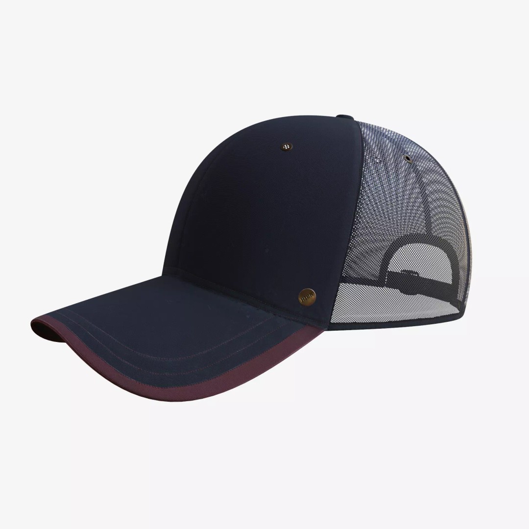 Baseball Cap 3D Model – Low Poly Game Ready Asset, FBX, OBJ - View 2