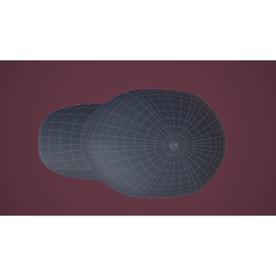 Baseball Cap 3D Model – Low Poly Game Ready Asset, FBX, OBJ - View 25