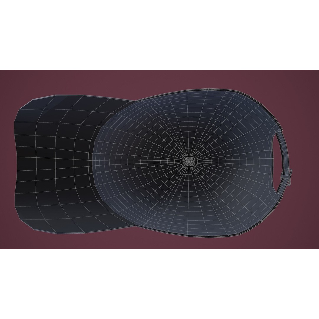 Baseball Cap 3D Model – Low Poly Game Ready Asset, FBX, OBJ - View 26