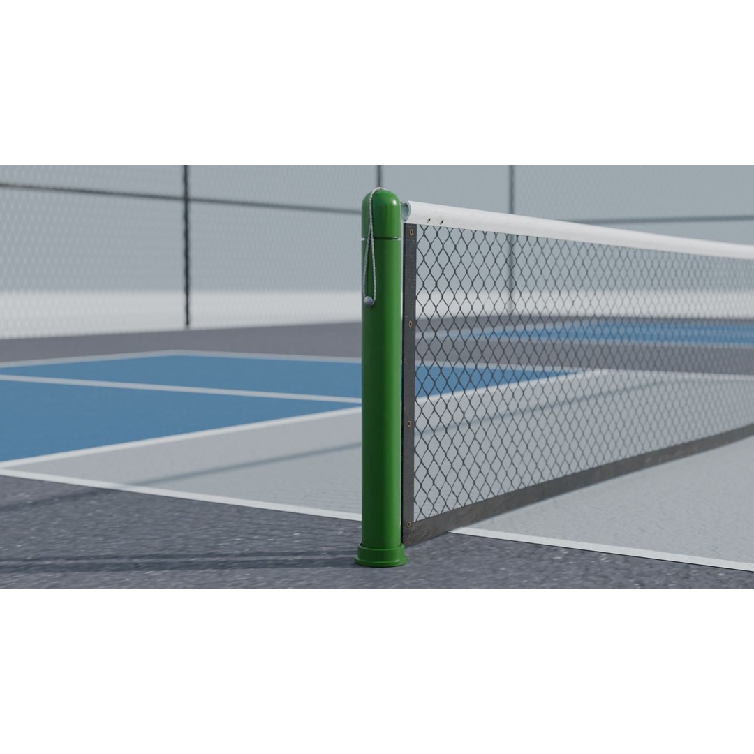 Pickleball Court 3D Model – Low Poly Game Asset, FBX, PBR Textures - View 5