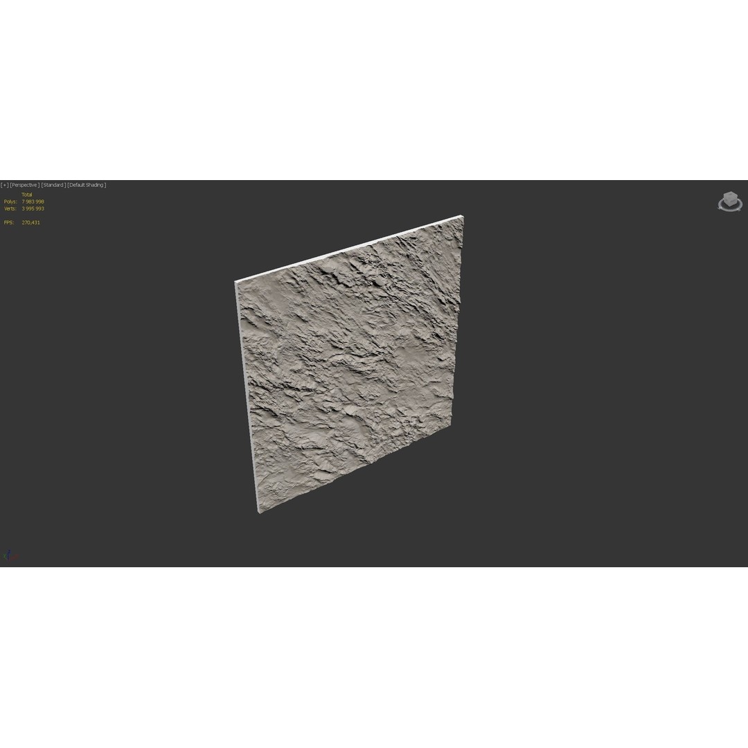 Rock Wall 3D Model – High-Quality PBR Textures, FBX & OBJ - View 10