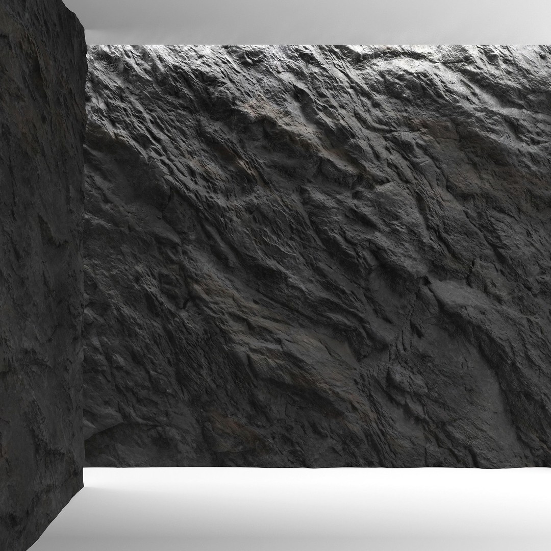 Rock Wall 3D Model – High-Quality PBR Textures, FBX & OBJ - View 3