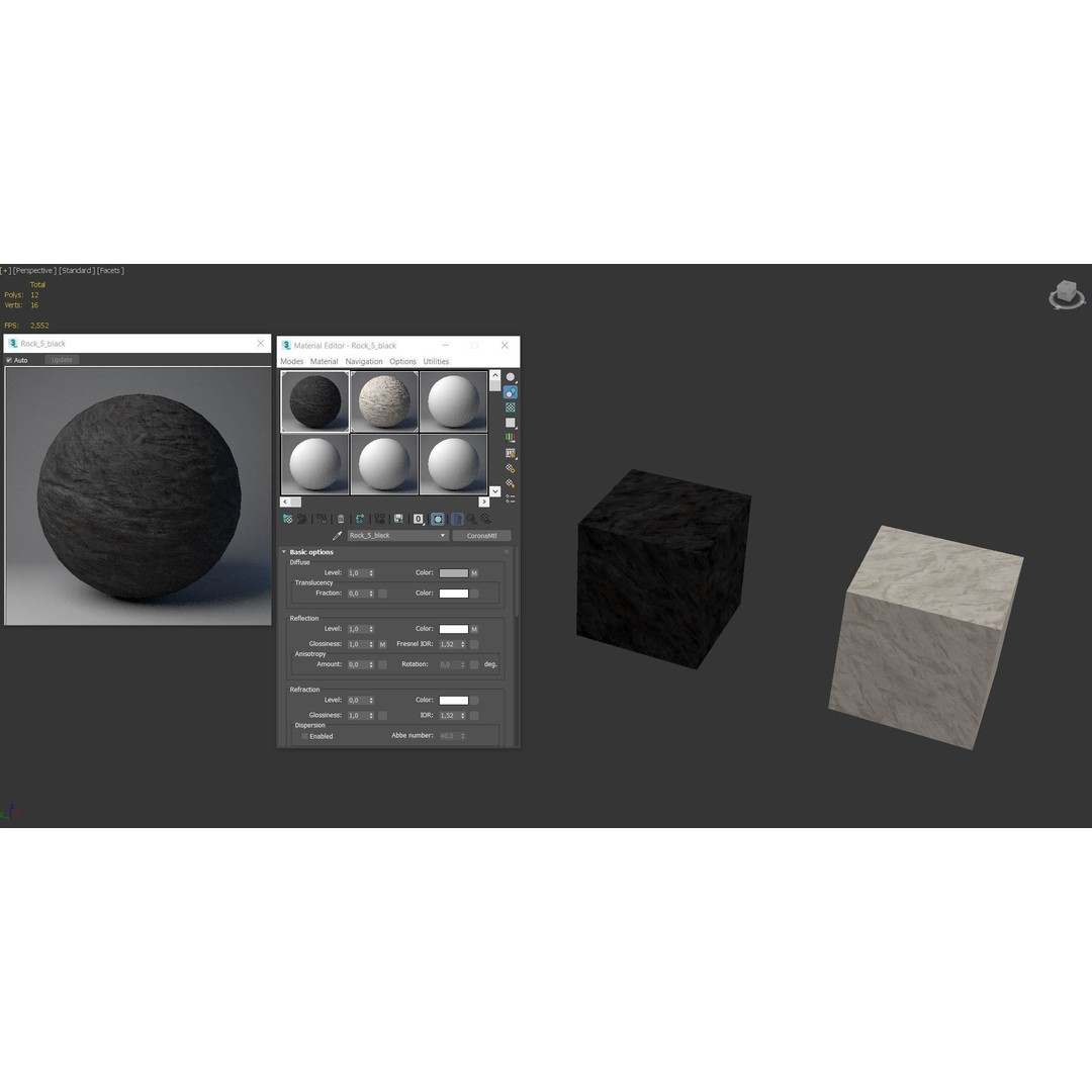 Rock Wall 3D Model – High-Quality PBR Textures, FBX & OBJ - View 7