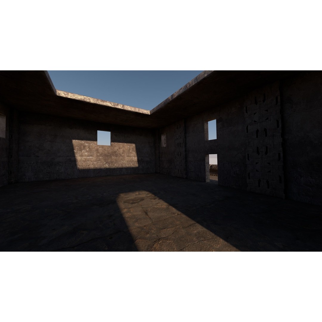 Pre-Columbian Temple 3D Model – Modular Architecture with PBR Textures - View 13