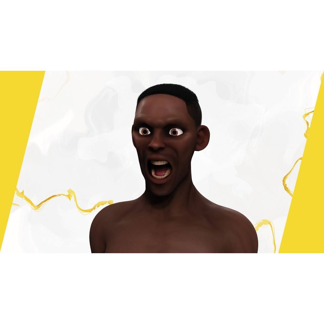 Tribal Warrior 3D Model – Stylized Toon Fighter, Rigged for Animation - View 11